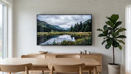 На какой высоте вешать телевизор?